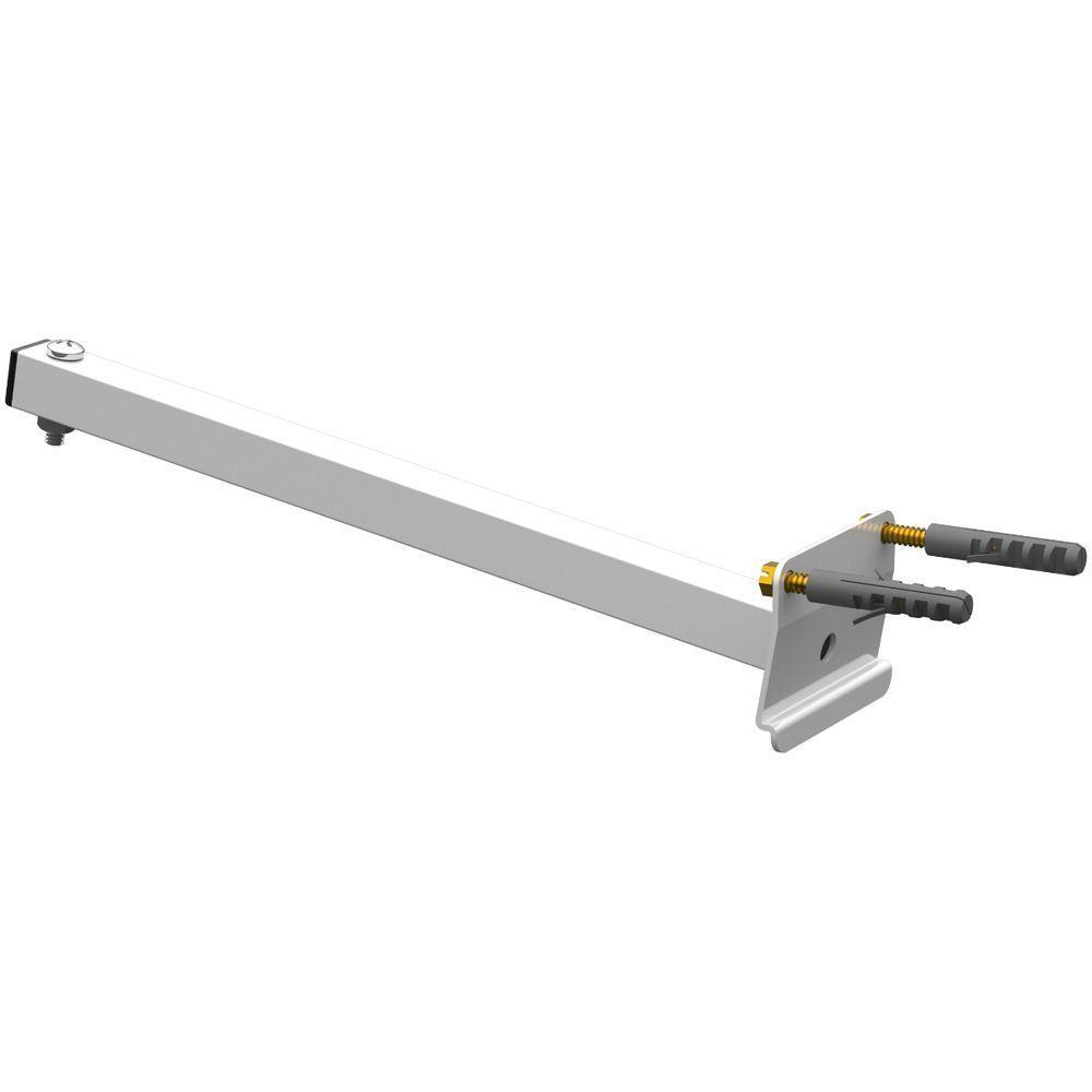 Suporte Refletor Inclinado Parede Braço 30 Cm Branco - 6