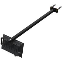 06 Suportes Refletor Base Reta Braço 60 Cm 6 Cjts - Preto - 6