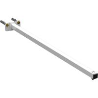 08 Suportes Refletor Base Reta Braço 60 Cm 8 Cjts - Branco - 8