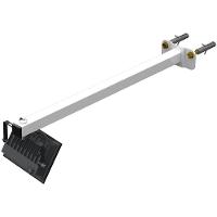 08 Suportes Refletor Base Reta Braço 40 Cm 8 Cjts - Branco - 5