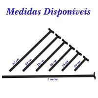 Suporte Refletor Base Reta Braço 20 Cm - Preto - 8