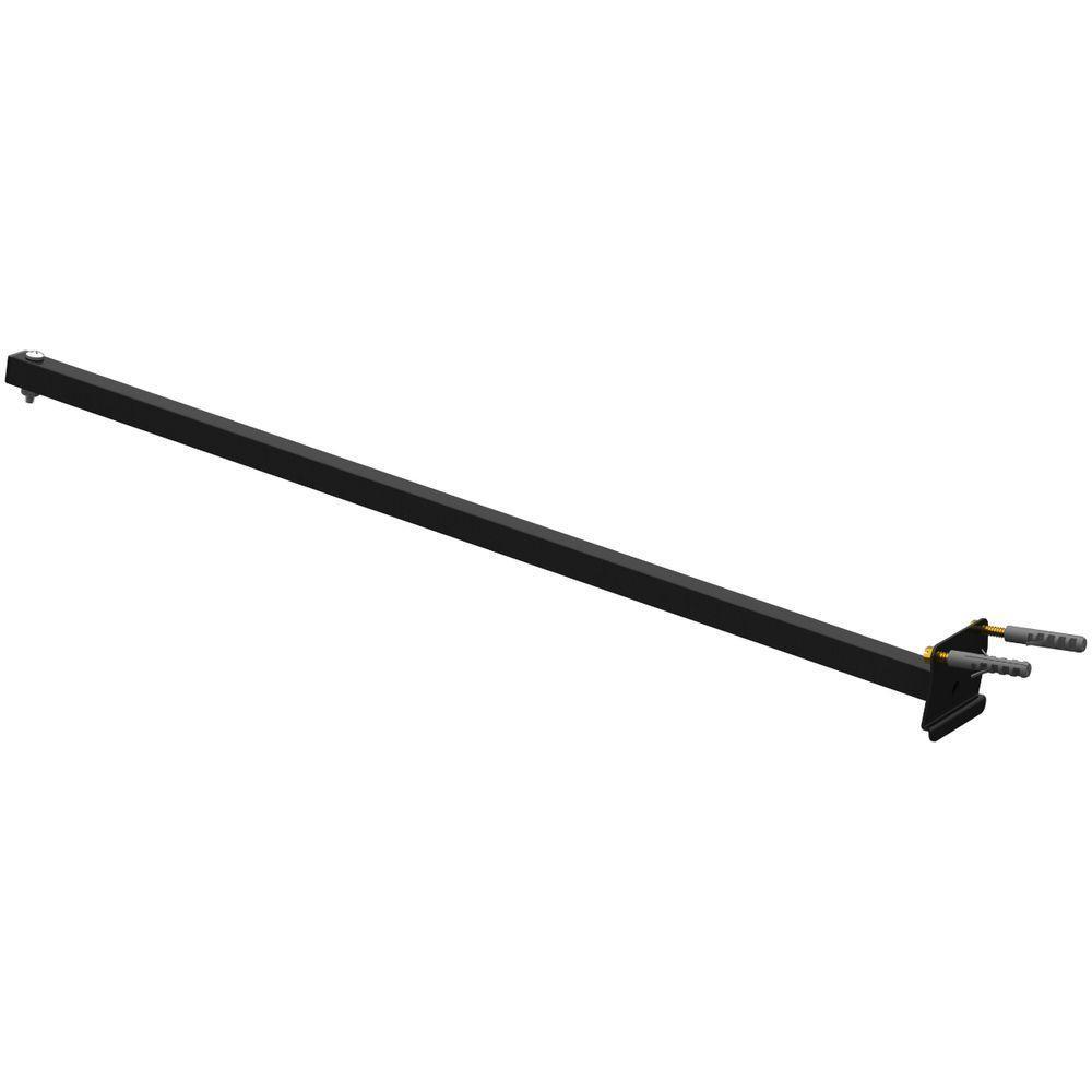 Suporte Refletor Parede Braço Inclinado 70 Cm - Preto - 1