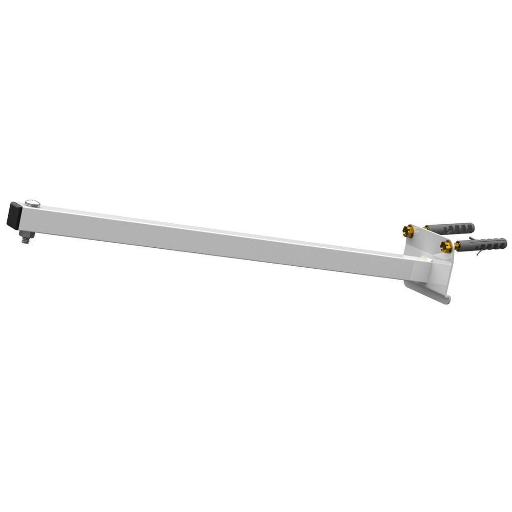 Suporte Refletor Parede Braço Inclinado 40 Cm - Branco - 1
