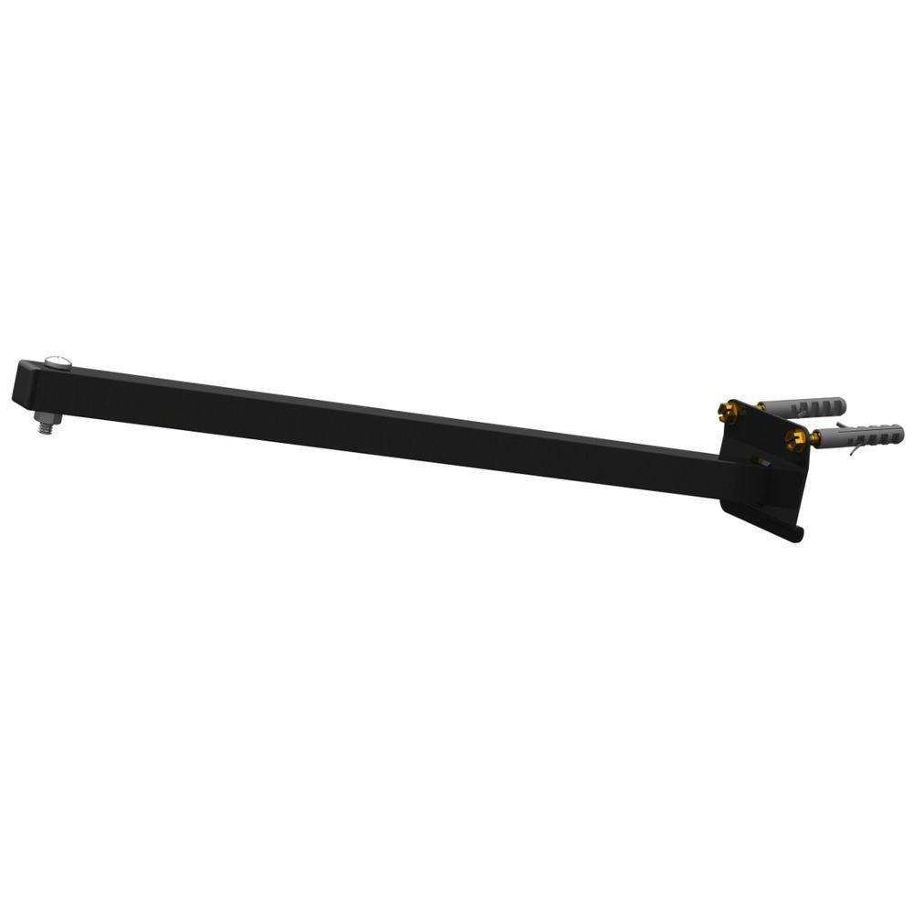 Suporte Refletor Parede Braço Inclinado 40 Cm - Preto - 1