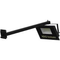 Suporte Refletor Parede Braço Inclinado 40 Cm - Preto - 8