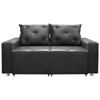 Sofá Retrátil E Reclinável 2 Lugares Bariloche Suede Cinza Speciale Home Cinza - 1