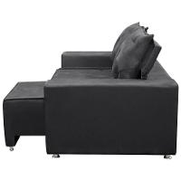 Sofá Retrátil E Reclinável 2 Lugares Bariloche Suede Cinza Speciale Home Cinza - 2