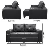 Sofá Retrátil E Reclinável 2 Lugares Bariloche Suede Cinza Speciale Home Cinza