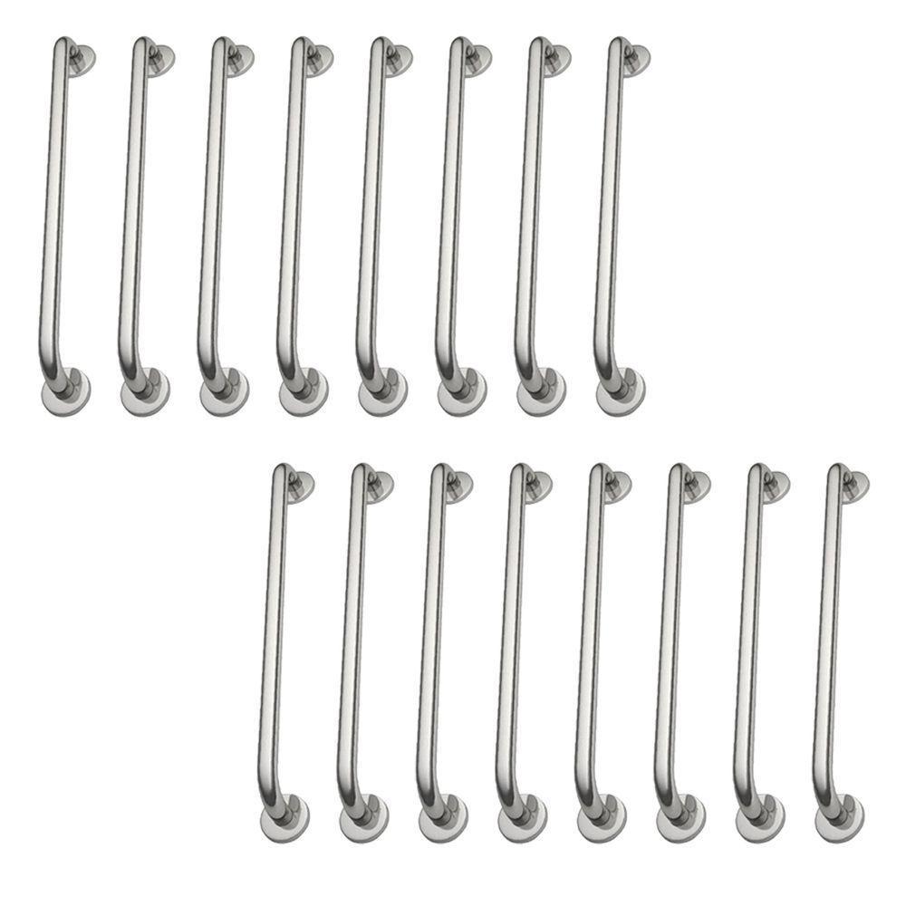 Alça De Apoio Barra Inox Kit 18 Unidades 70cm Inox Deficiente Idoso Suporte Parede Corrimao - 1