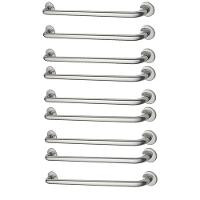 Alça De Apoio Barra Inox Kit 9 Unidades 70cm Acessibilidade Deficiente Anti Queda Idoso Gestante - 1