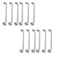 Alça De Apoio Barra 40cm Inox Kit 12 Unidades Acessibilidade Idoso Deficiente Cadeirante Segurança - 1