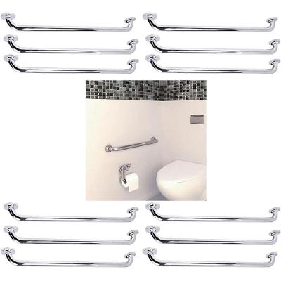 Alça Apoio Barra Suporte Anti Queda 70cm Kit 12 Uni Banheiro Casa Cadeirante Varanda Box Idoso