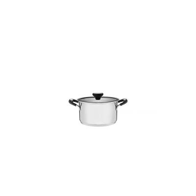 Caçarola Funda Tramontina Solar Silicone Em Aço Inox Com Fundo Triplo 16 Cm 1,8 L Tramontina