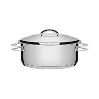 Caçarola Tramontina Solar Rasa Em Aço Inox Fundo Triplo Com Tampa E Alças 24 Cm 4,7 L Tramontina - 1