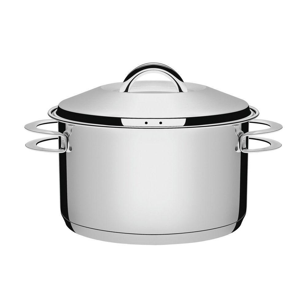 Caçarola Solar Solar Funda Em Aço Inox Fundo Triplo Com Tampa E Alças 28 Cm 8,4 L - 5