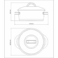 Caçarola Solar Solar Funda Em Aço Inox Fundo Triplo Com Tampa E Alças 28 Cm 8,4 L