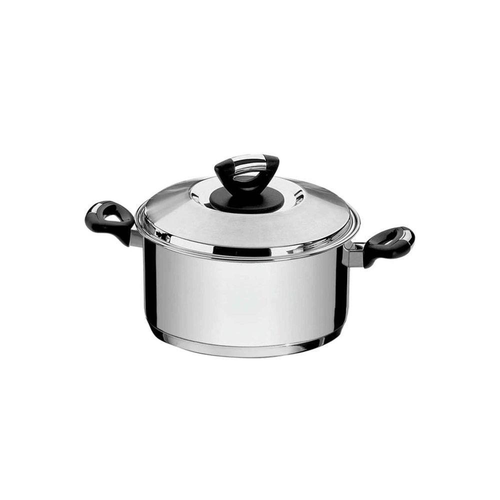 Caçarola Solar Baquelite Funda Em Aço Inox Fundo Triplo Com Tampa Alças De Baquelite 20 C - 1