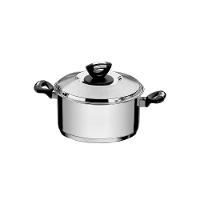 Caçarola Solar Baquelite Funda Em Aço Inox Fundo Triplo Com Tampa Alças De Baquelite 20 C - 6