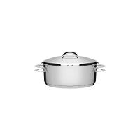 Caçarola Tramontina Rasa Solar Em Aço Inox Fundo Triplo Com Tampa E Alças 16 Cm 1,4 L Tramontina - 1