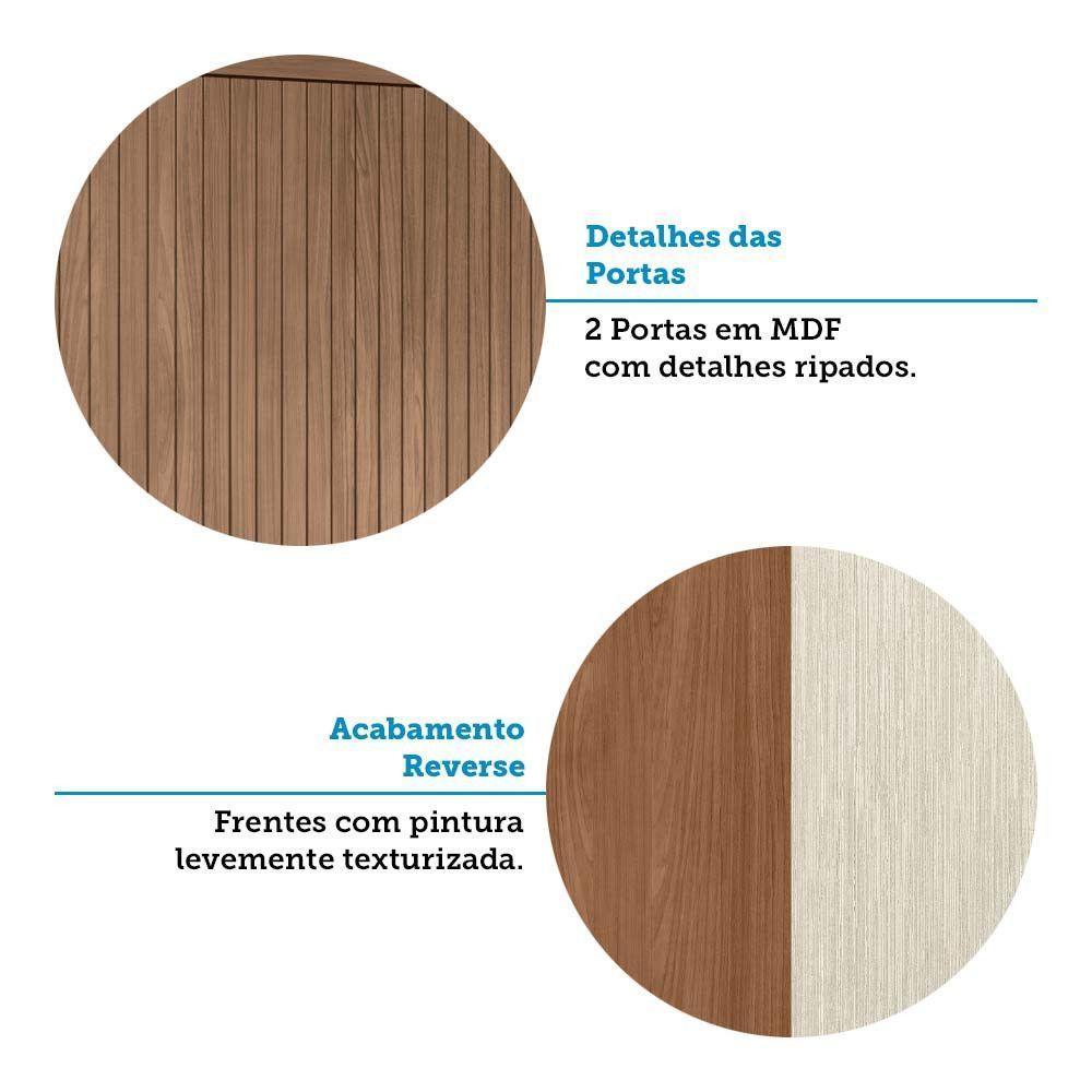 Guarda Roupa Solteiro 4 Portas Flex Buriti Santos Andirá Jatoba/areia - 4