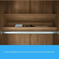 Guarda Roupa Solteiro 4 Portas Flex Buriti Santos Andirá Jatoba/areia - 6