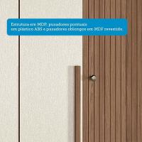 Guarda Roupa Solteiro 4 Portas Flex Buriti Santos Andirá Jatoba/areia - 9