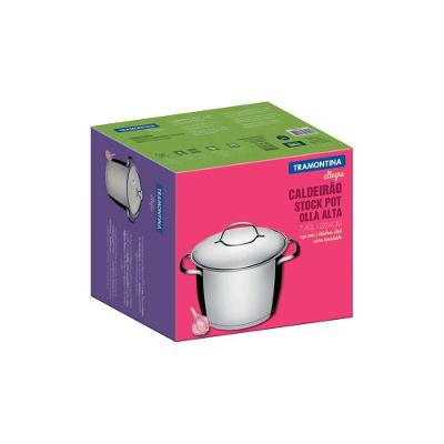 Caldeirão Tramontina Allegra Em Aço Inox Com Fundo Triplo 24 Cm 7,5 L Tramontina