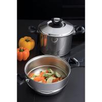 Caldeirão Solar Baquelite Em Aço Inox Fundo Triplo Com Tampa Alças De Baquelite 20 Cm 4,6 - 3