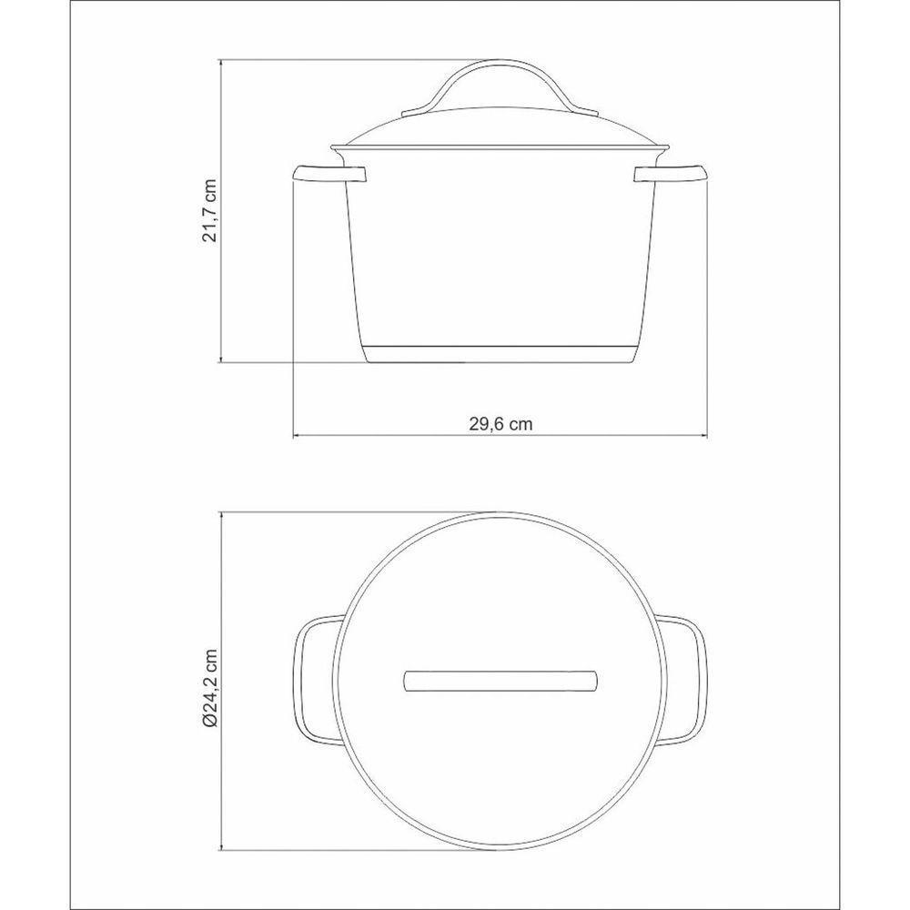 Caldeirão Tramontina Allegra Em Aço Inox Com Fundo Triplo 22 Cm 5,5 L Tramontina - 8