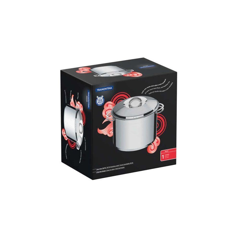 Caldeirão Tramontina Solar Em Aço Inox Fundo Triplo Com Tampa E Alças 24 Cm 7,8 L Tramontina - 8