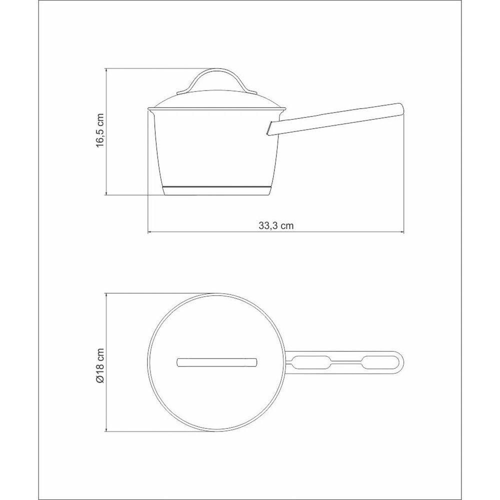Caldeirão Tramontina Allegra Em Aço Inox Com Fundo Triplo 16 Cm 2,1 L Tramontina - 8