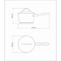 Caldeirão Tramontina Allegra Em Aço Inox Com Fundo Triplo 16 Cm 2,1 L Tramontina - 10