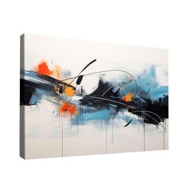 Quadro Abstrato Tinta Escorrendo -- Br Artes