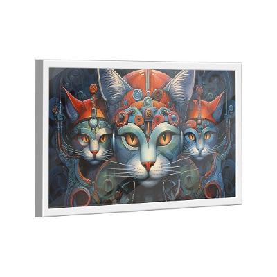 Quadro Gatos Futurista -- Br Artes