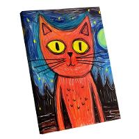 Quadro Gato Arte Da Escola -- Br Artes - 1