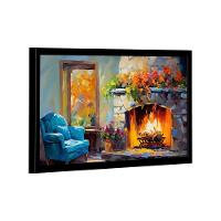 Quadro Arte Da Lareira -- Br Artes - 1