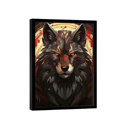 Quadro Wolf Orange Eyes -- Br Artes