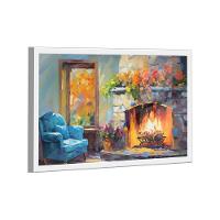 Quadro Arte Da Lareira -- Br Artes - 2