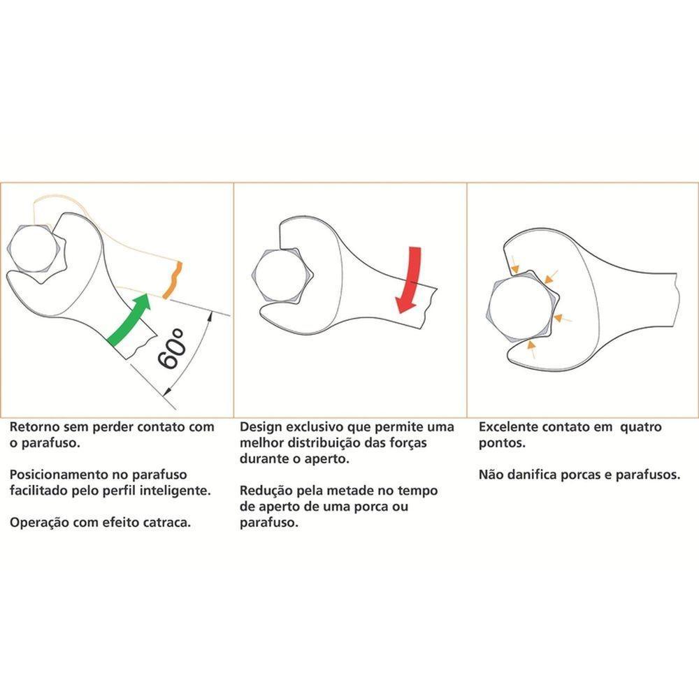 Chave Combinada Com Catraca 16 Mm Tramontina Pro Tramontina - 2