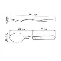 Colher De Mesa Tramontina Dynamic Com Lâmina Em Aço Inox E Cabo De Madeira Natural Tramontina - 2
