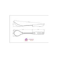 Colher Para Arroz Tramontina Utilitá Em Nylon Com Cabo De Polipropileno Vermelho Tramontina - 4