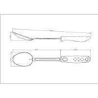 Colher Para Servir Tramontina Utilitá Em Aço Inox Com Cabo De Polipropileno Branco Tramontina - 2
