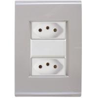 Cj Duas Tomadas Dupla 20a Liz Fendi Tramontina Completo Pronto Tramontina - 1