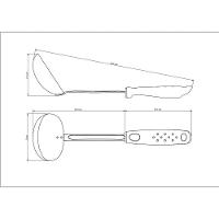 Concha Tramontina Utilitá Em Aço Inox Com Cabo De Polipropileno Preto Tramontina - 2
