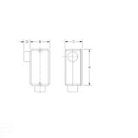 Condulete Fixo 1-2" Tipo "lr" - Sem Tampa - Rosca Bsp - Sem Pintura Tramontina - 2
