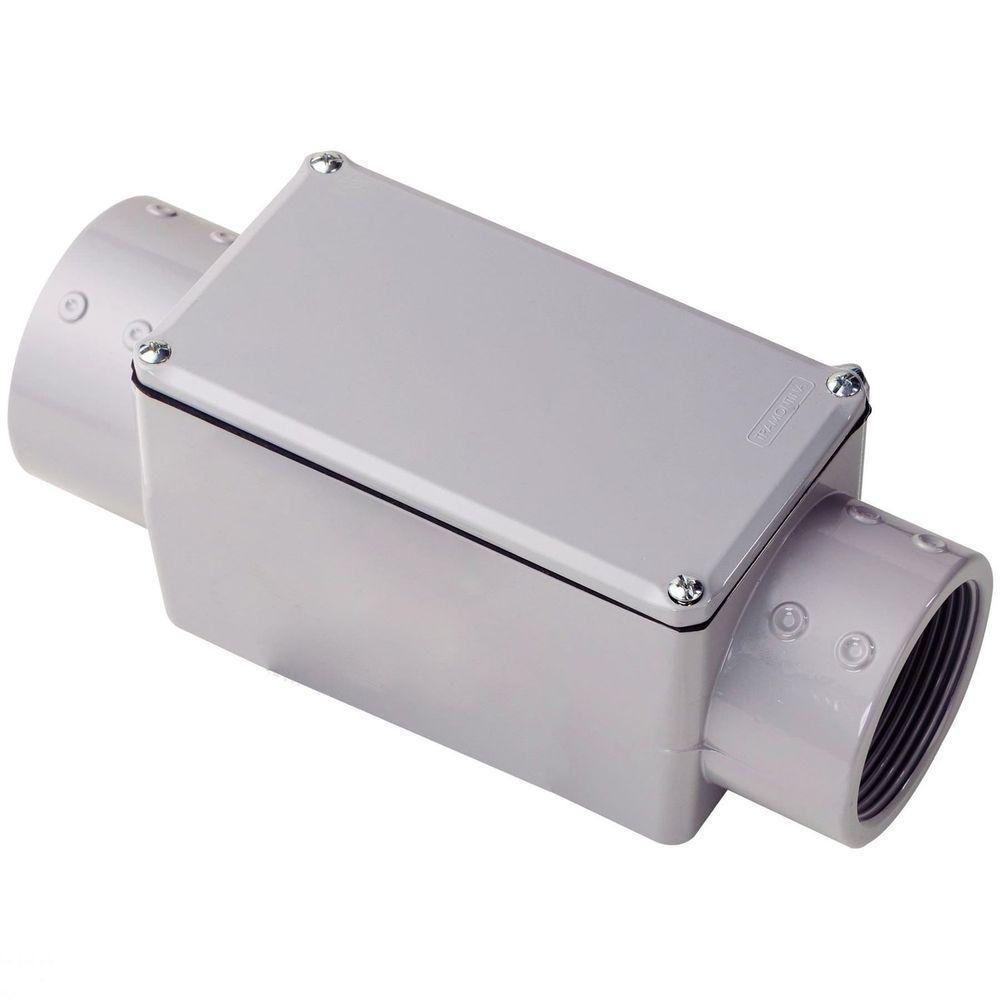 Condulete Fixo 2.1-2" Tipo "c" - Com Tampa - Rosca Npt - Com Pintura Eletrostática A Pó Tramontina - 1