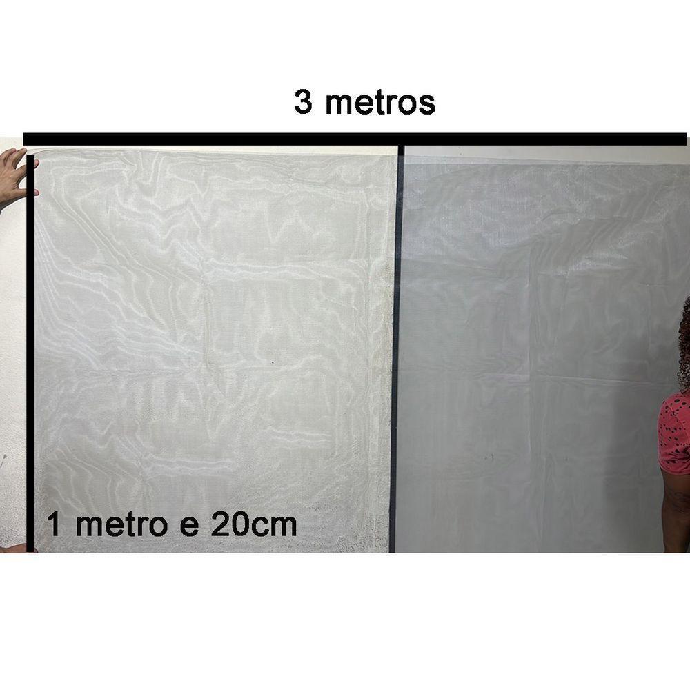 Tela Mosquiteiro Mosquito Pernilongo 3 Metros Janela Basculante Porta Multiuso Mosca Inseto Proteçao - 4