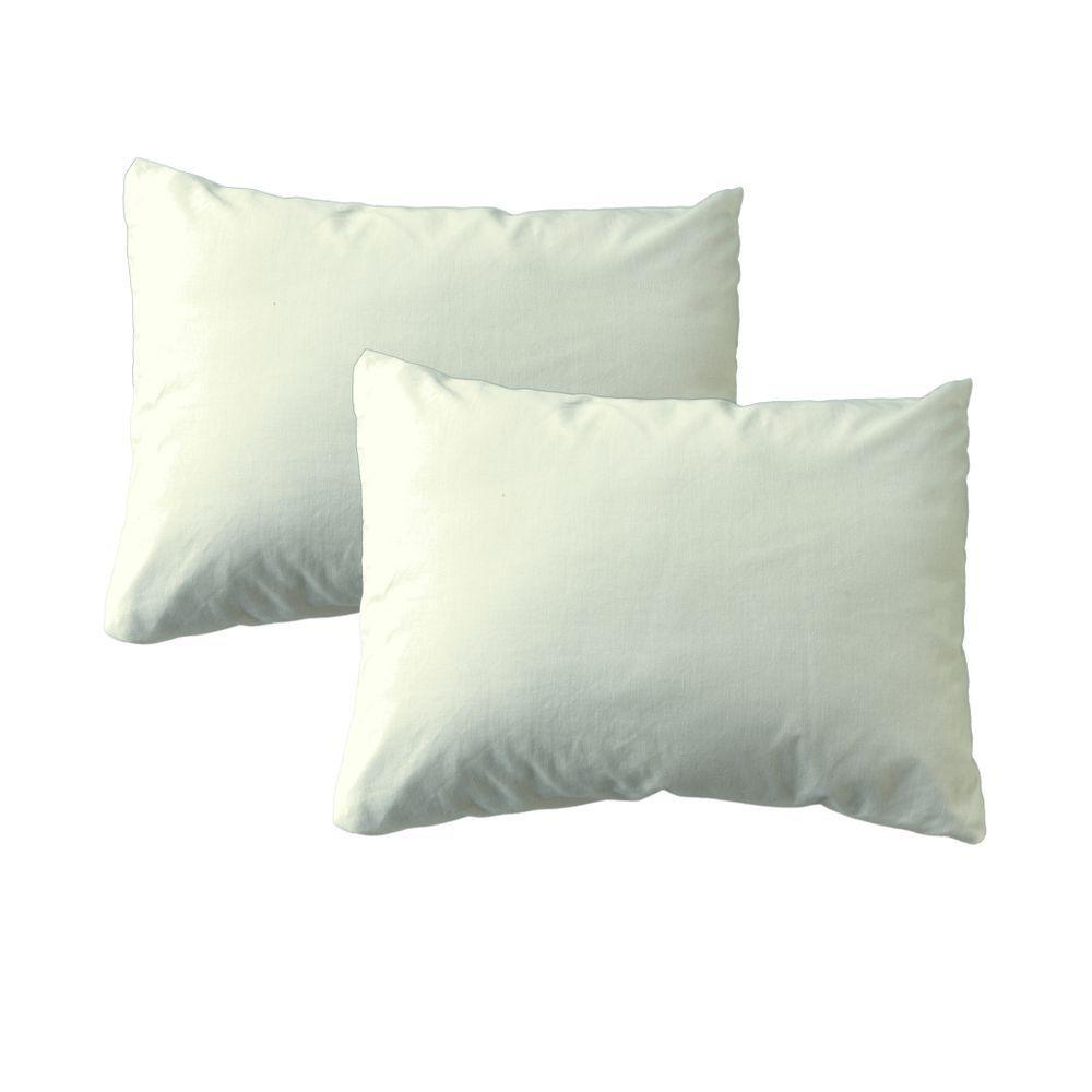 Par De Fronhas 50x70cm Percal 180 Fios 100% Algodão Padrão Hotel Bege - 1