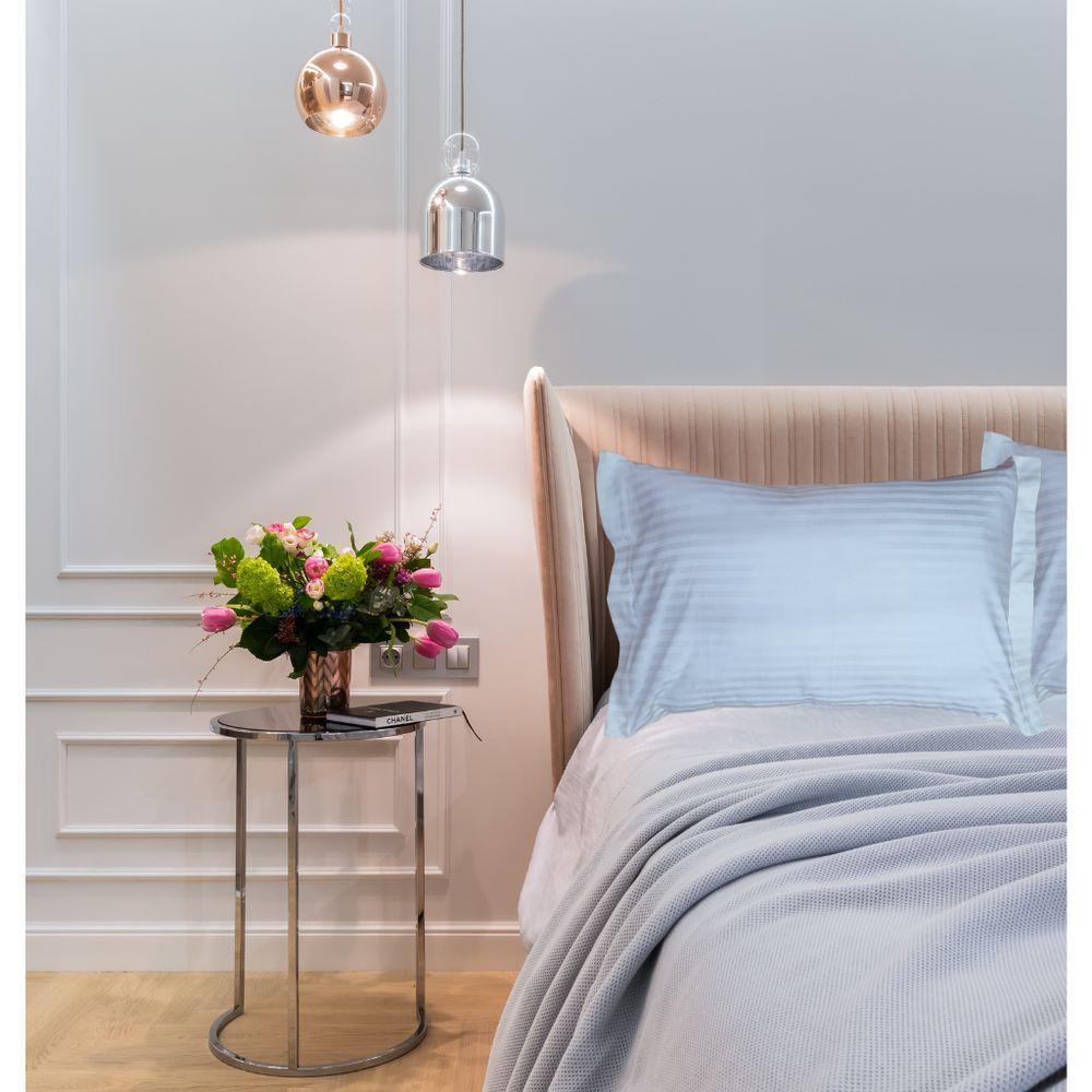 Par De Fronhas 2 Abas Stripe 300 Fios 100% Algodão Padrão Hotel - Magic Enxovais Solteiro - 2