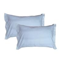 Par De Fronhas 2 Abas Stripe 300 Fios 100% Algodão Padrão Hotel - Magic Enxovais Solteiro - 1